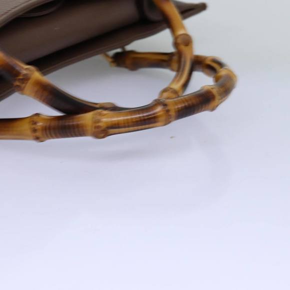GUCCI Bamboo Tote Bag Suede Brown 002 2853 0260 0 Auth 75116 - Picture 7 of 16
